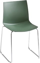 Point/Kanvas Slede - kunststof stoel met sledeframe