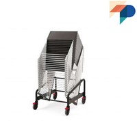 Qliq  Tafel Trolley - Trolley voor stapeltafel Qliq, maximaal 20 stuks.