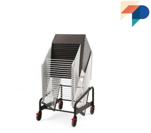 Qliq  Tafel Trolley - Trolley voor stapeltafel Qliq, maximaal 20 stuks.