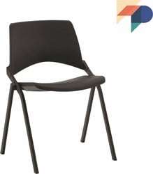 S140 - 4-poots kunststof design stoel, verticaal stapelbaar