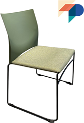 S450-30 Stapelstuhl Sitz gepolstert
