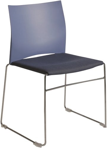 S450-30 - kunststof zaalstoel met gestoffeerde zitting, goed stapelbaar-2