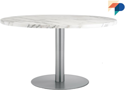 Tafelonderstel SC177 - Tafelonderstel kolompoot, RVS, hoogte 72 cm, voet diameter Ø80 cm