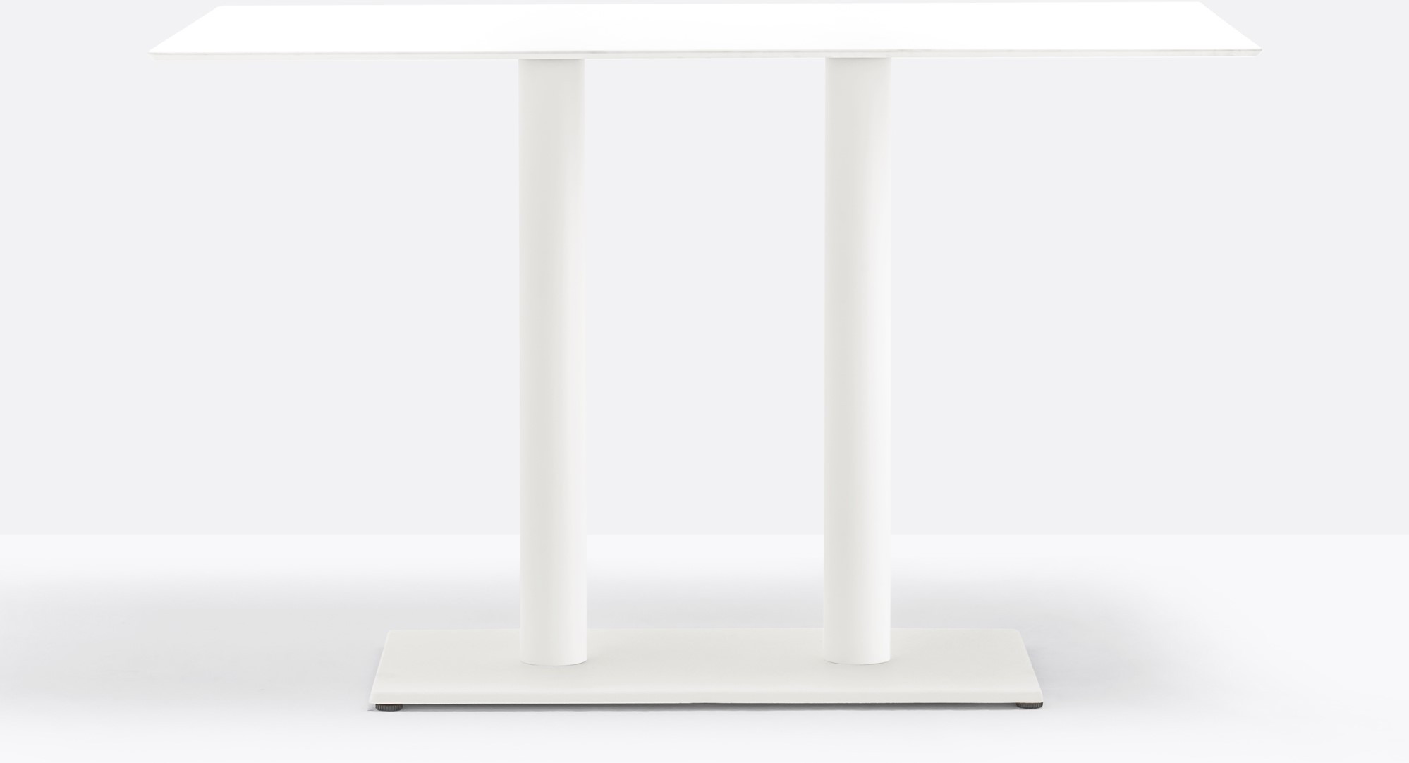 draaipunt Intens wastafel Tafelonderstel SC187 - Tafelonderstel, hoogte 73 cm, 2 kolommen, voet 75x40  cm - WIT (BI200) bij FP Collection