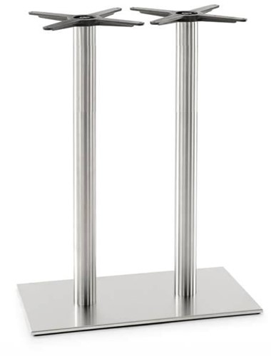 Tafelonderstel SC188 - Sta-tafelonderstel, vlakke voet, hoogte 108 cm, 2 kolommen, voet 75x40 cm