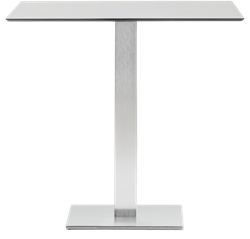 Tafelonderstel SC191 - Tafelonderstel, vierkante voet, vierkante kolom, hoogte 73 cm, voet 40x40 cm