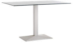 Tafelonderstel SC247 - Tafelonderstel kolompoot, langwerpige voet, hoogte 73 cm, voet 60x41 cm