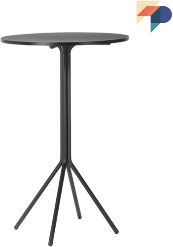 Sta-Tafelonderstel SC704 - Vierpoot onderstel van ronde buis 25mm, hoogte 107 cm 