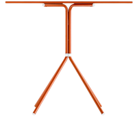 Tafelonderstel SC615 - Tafelonderstel 4-poot tafel, hoogte 72 cm, voet 65 cm, gepoedercoat