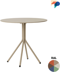 Tafelonderstel SC703 - Vierpoot onderstel van ronde buis 25mm, hoogte 73 cm 
