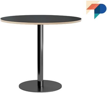 Tafelonderstel SC781-small - Tafelonderstel met vlakke ronde voet Ø44cm en ronde kolom Ø60mm, hoogte 73 cm 