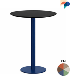 Sta Tafelonderstel SC782 - Tafelonderstel met vlakke ronde voet Ø44cm en ronde kolom, hoogte 107 cm 