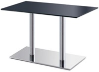 Tafelonderstel SC787 - Tafelonderstel met vlakke voet 40x80 cm en 2 ronde kolommen, hoogte 73 cm -2
