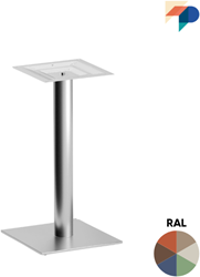 Tafelonderstel SC789 - Tafelonderstel vierkante vlakke voet 60x60 cm en ronde kolom, hoogte 73 cm 