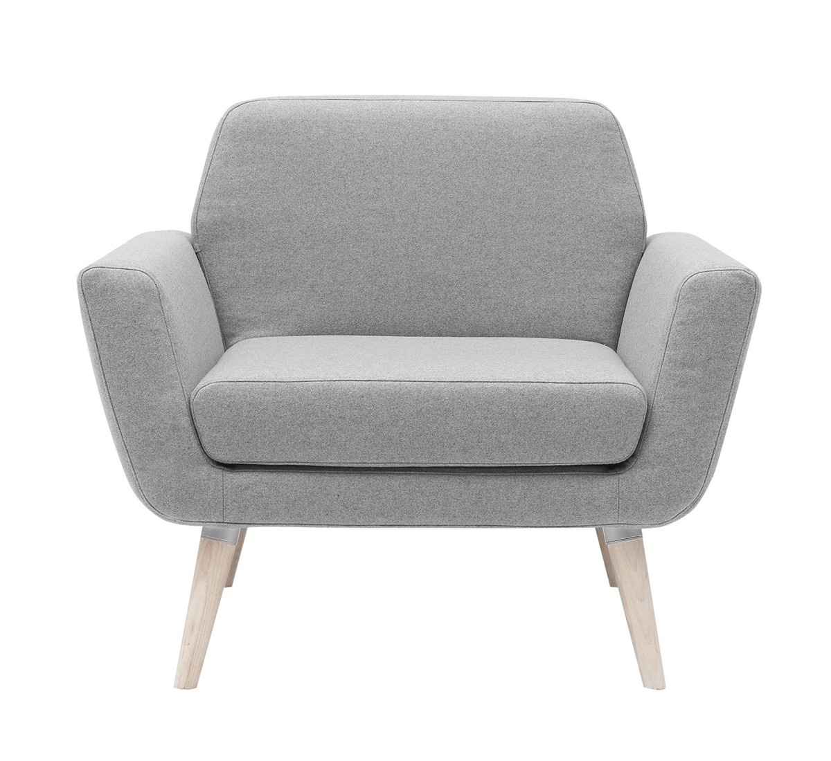 Zeep importeren Afleiding Scope Fauteuil - gestoffeerde lounge stoel met houten poten bij FP  Collection