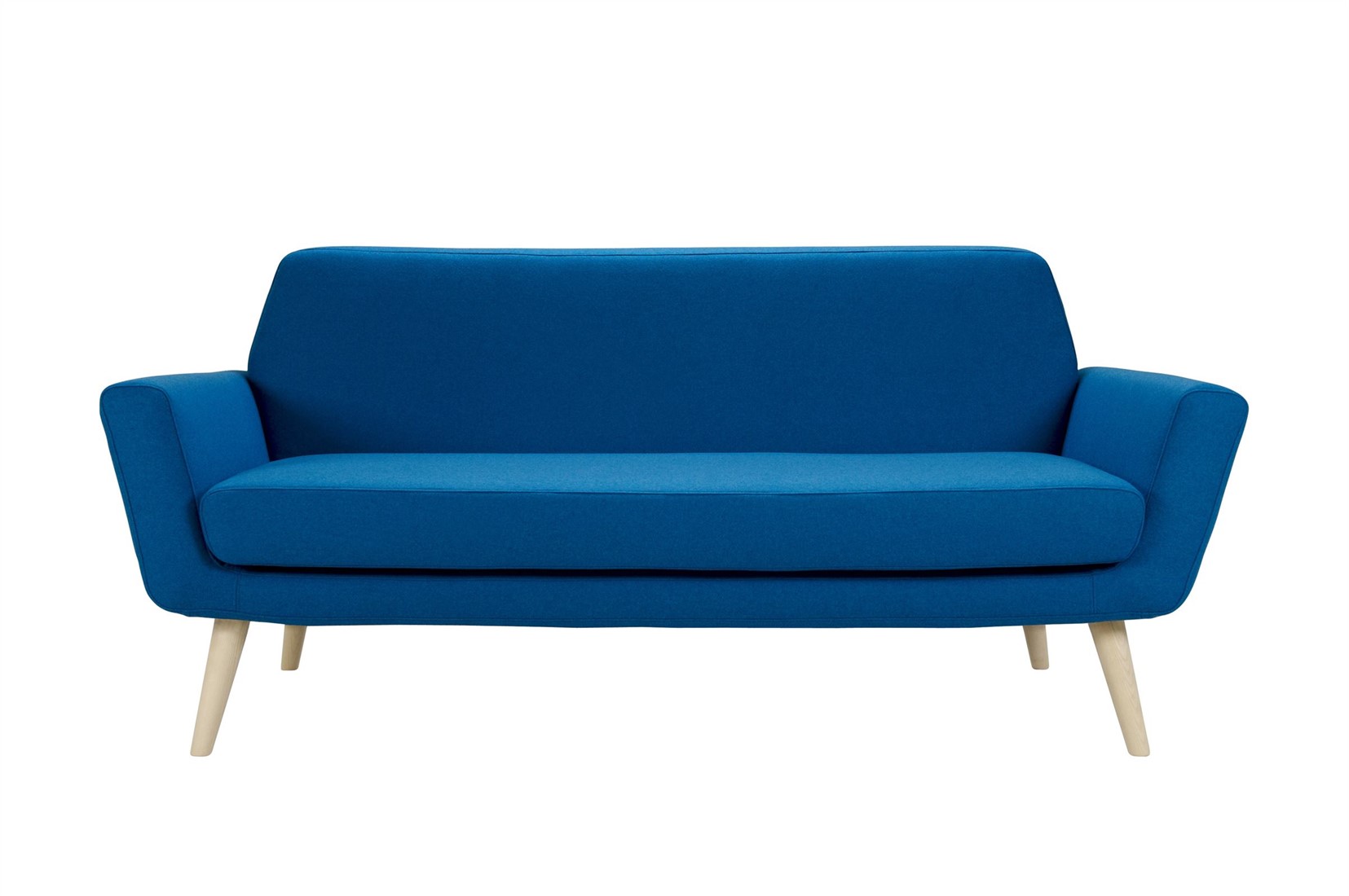 voorkomen kunst schade Scope Sofa - gestoffeerde bank met houten poten - ESSEN GEBLEEKT (FR) -  Kvadrat - Remix 2 - 242 bij FP Collection