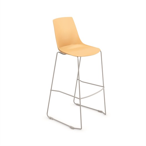 H100 SL - Kufengestell Kunststoff Kantinen Barhocker Stapelbar-2