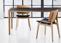 Magnus Olesen Slender - lichtgewicht tafel met houten poten-3