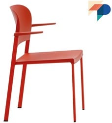 Staq A750 - multifunctionele stoel met armleggers, goed stapelbaar