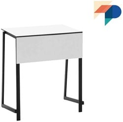 Staq tafel - Stapelbare studententafel met wit HPL blad
