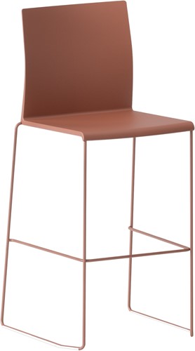 Stilo/Artesia H950 - kunststof kruk met sledeframe