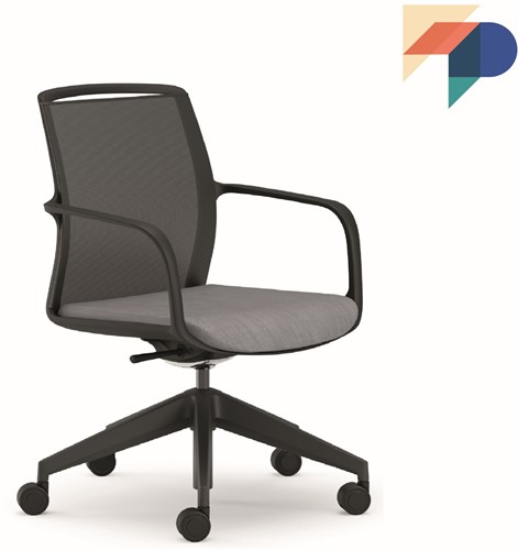 Sture 227F - Luxe in hoogte verstelbare bureaustoel met spiderframe op wielen