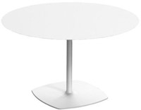 Stylus 50 Lage tafel - voet gietijzer, blad volkern