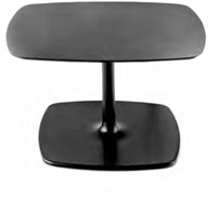 Stylus 50 Lage tafel - voet gietijzer, blad volkern-2