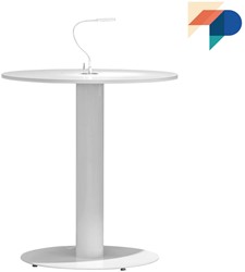 Tafelonderstel SC735 - Tafelonderstel met vlakke ronde voet en kabeldoorvoer, hoogte 73 cm 
