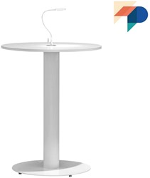 Tafelonderstel SC736 - Statafelonderstel met vlakke ronde voet en kabeldoorvoer, hoogte 107 cm 