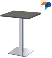Tafelonderstel SC791-50x50 - Tafelonderstel met vierkante vlakke voet 50x50 cm en vierkante kolom, hoogte 73 cm 