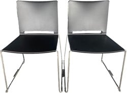 Qliq S650-05 - voordelige koppelbare zaalstoel, goed stapelbaar en koppelbaar, frame leverbaar in diverse (poedercoat) kleuren