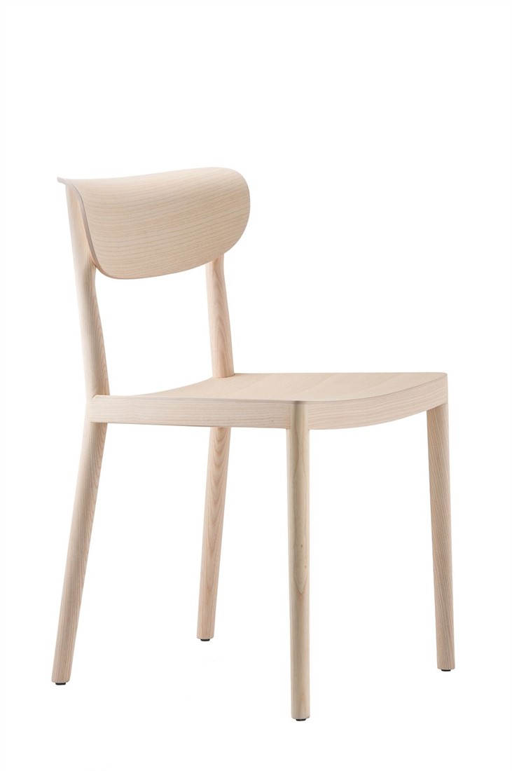 Tivoli - klassieke houten design stoel moderne uitvoering - ESSEN GEBLEEKT (FR) bij FP Collection