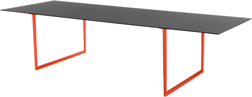 Toa Tafel - design vergader- conferentie tafel met een dun volkern blad en slanke poten