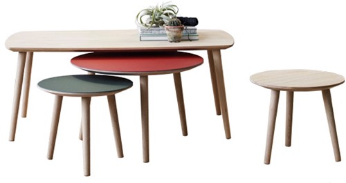 Trio bijzettafel MO9580 - Magnus Olesen lage tafel, rond, vierkant of langwerpig