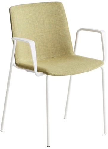 Vertica/Jubel TB full - Gestoffeerde stoel op metalen vierpoot frame met armleggers