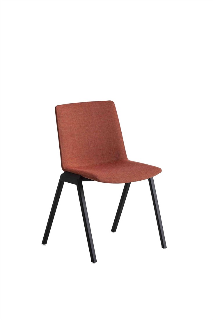 In werkelijkheid grens Contour Vertica Full - stevige verticaal stapelbare gestoffeerde kunststof stoel  bij FP Collection