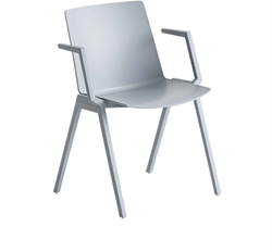 Vertica/Jubel arms - geheel kunststof schoolstoel met armleggers