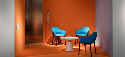 Ikon 52 - kunststof kegelvormige bijzettafel met rond blad-2