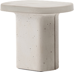 Caementum - Bijzettafel van beton met centraal onderstel