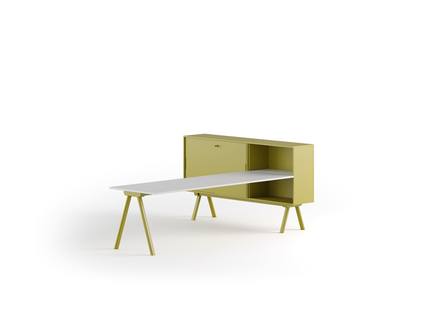 Mok getrouwd Higgins Zanetti workstation DX 180 - Bureau, kast met schuifdeuren en sloten - Wit 00 (BI) - Wit 00 (BI) bij FP Collection Mok getrouwd Higgins Zanetti workstation DX 180 - Bureau, kast met schuifdeuren en sloten - Wit 00 (BI) - Wit 00 (BI) bij FP Collection