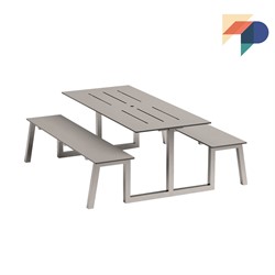 Ydra OUTDOOR- Picknick tafel met vaste banken