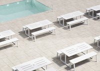Ydra Tisch mit Bank-3