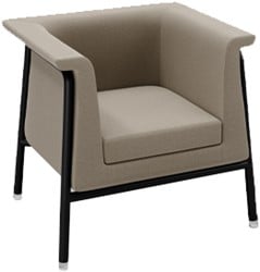 Yuno Fauteuil - Gestoffeerde loungefauteuil